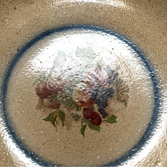 Vintage Monroe Salt Works Cornucopia of Fruit Pasta Plate - Picture 3 of 10